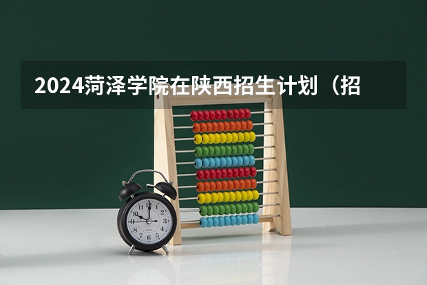2024菏泽学院在陕西招生计划（招生人数）