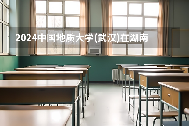 2024中国地质大学(武汉)在湖南招生计划（招生人数）