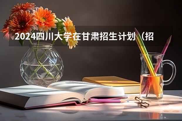 2024四川大学在甘肃招生计划（招生人数）