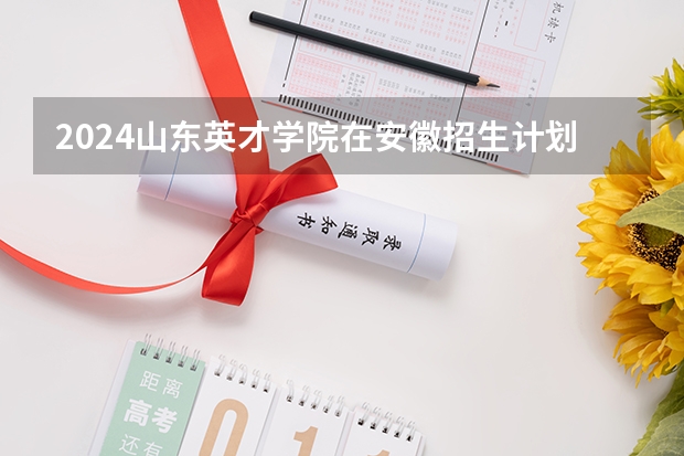 2024山东英才学院在安徽招生计划（招生人数）