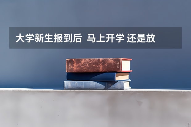 大学新生报到后  马上开学 还是放几天假啥的 大一新生报到时间有两天，第一天去好还是第二天去？
