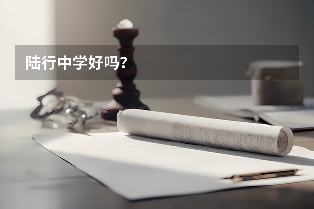 陆行中学好吗？