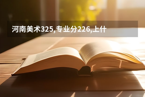 河南美术325,专业分226,上什么学校