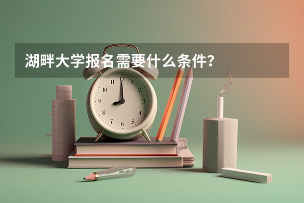 湖畔大学报名需要什么条件？