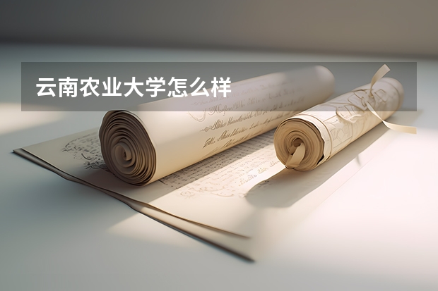 云南农业大学怎么样