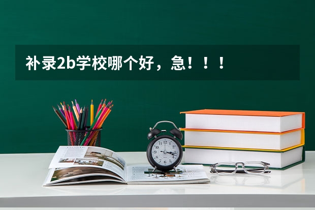 补录2b学校哪个好，急！！！