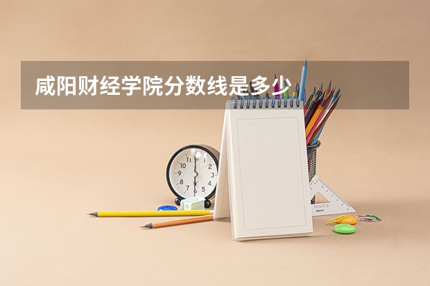 咸阳财经学院分数线是多少