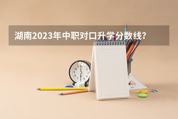 湖南2023年中职对口升学分数线？（娄底职业技术学院分数线）