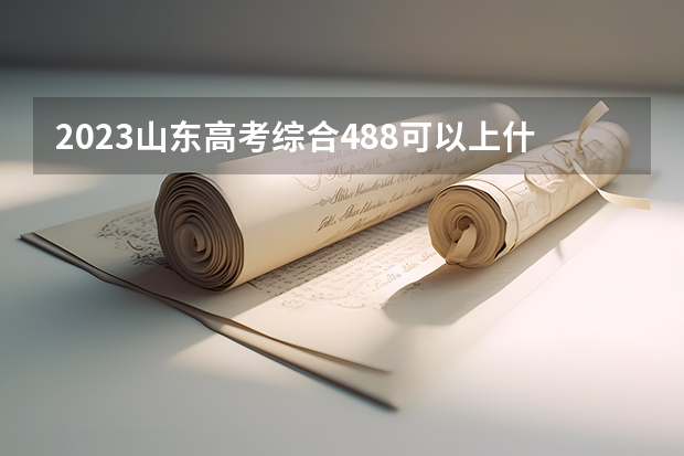 2023山东高考综合488可以上什么大学