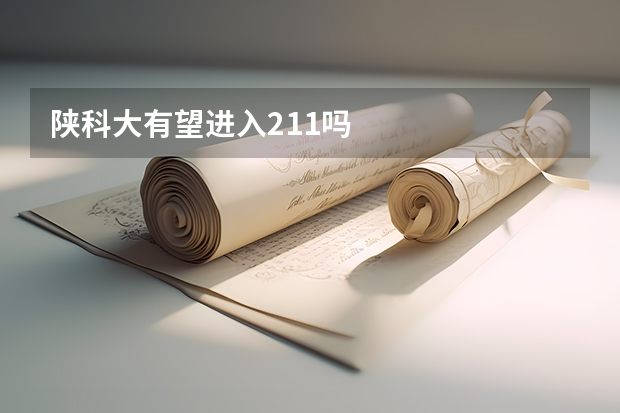 陕科大有望进入211吗