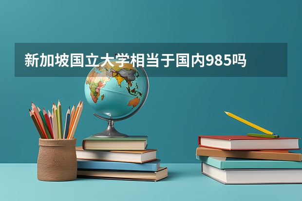 新加坡国立大学相当于国内985吗