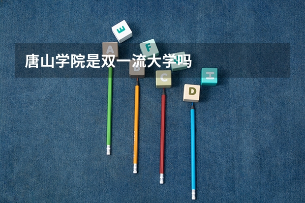 唐山学院是双一流大学吗