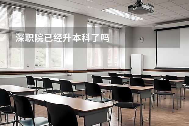 深职院已经升本科了吗