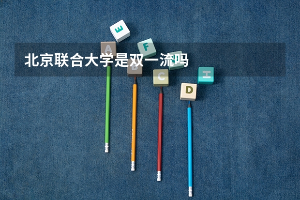 北京联合大学是双一流吗