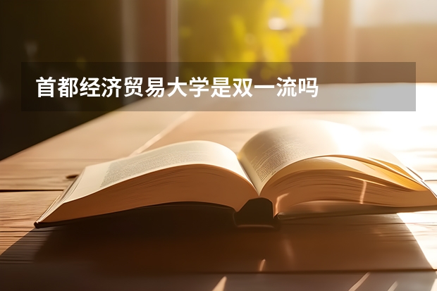 首都经济贸易大学是双一流吗