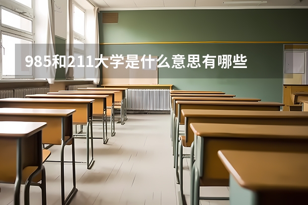 985和211大学是什么意思有哪些区别