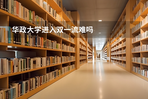 华政大学进入双一流难吗