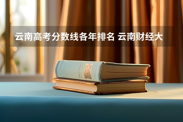 云南高考分数线各年排名 云南财经大学历年高考分数线及位次排名【参考】