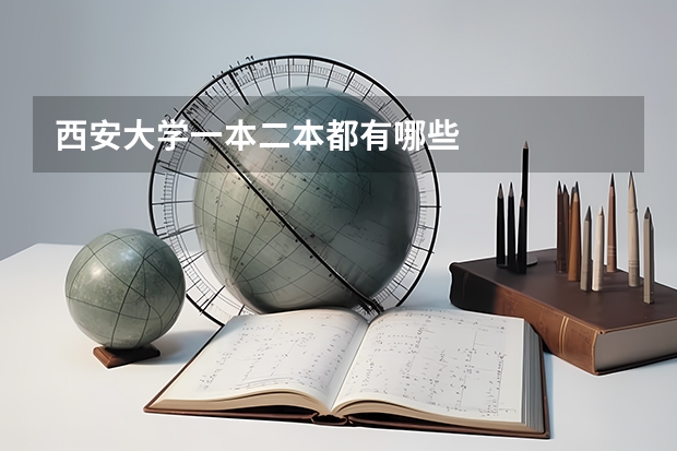 西安大学一本二本都有哪些