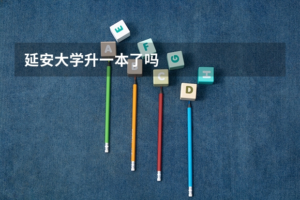 延安大学升一本了吗