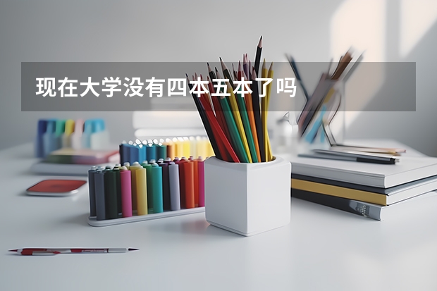 现在大学没有四本五本了吗