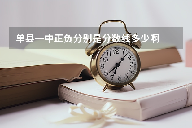 单县一中正负分别是分数线多少啊