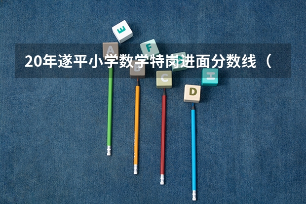 20年遂平小学数学特岗进面分数线（遂平县高中录取分数线）
