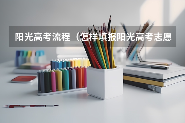 阳光高考流程（怎样填报阳光高考志愿）