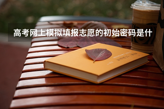 高考网上模拟填报志愿的初始密码是什么？