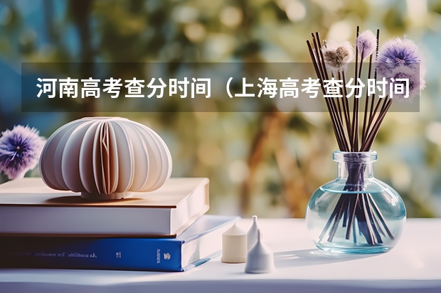 河南高考查分时间（上海高考查分时间）