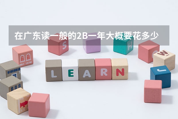 在广东读一般的2B一年大概要花多少钱?包括学费和生活费