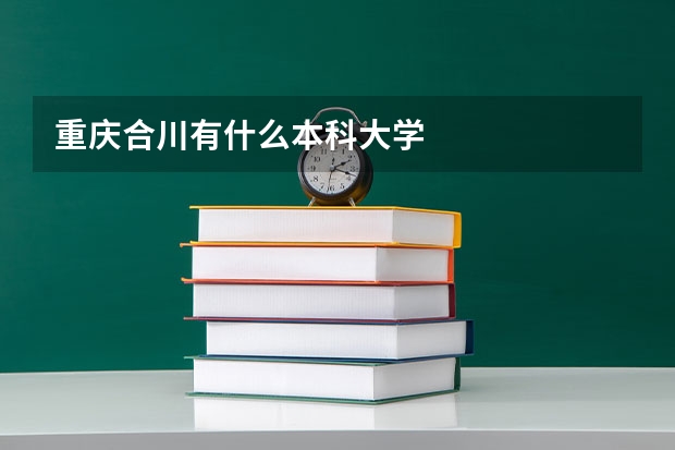 重庆合川有什么本科大学