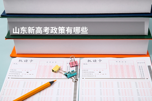山东新高考政策有哪些