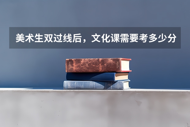 美术生双过线后，文化课需要考多少分？