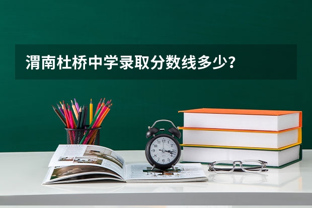 渭南杜桥中学录取分数线多少？