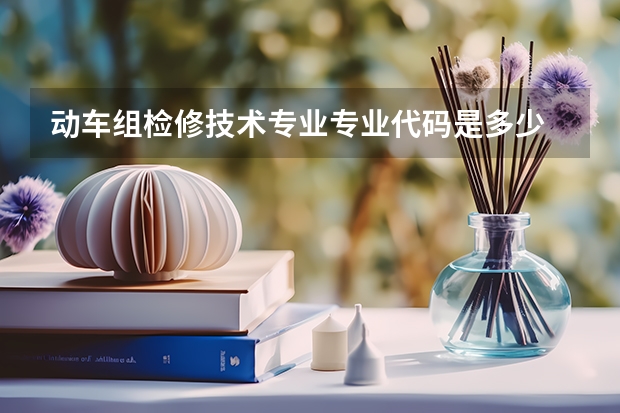 动车组检修技术专业专业代码是多少