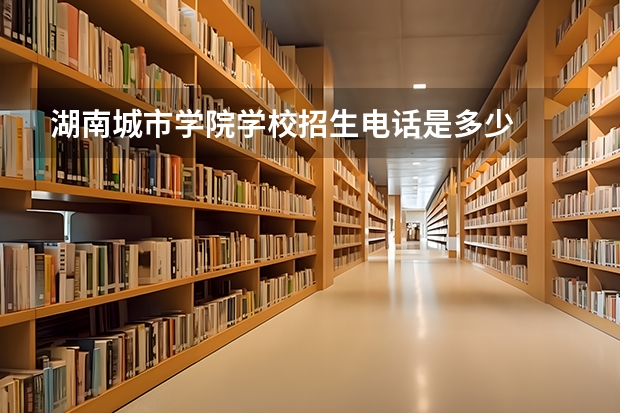 湖南城市学院学校招生电话是多少