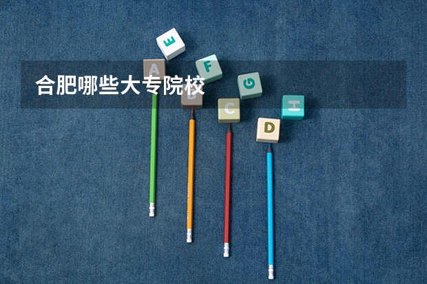合肥哪些大专院校