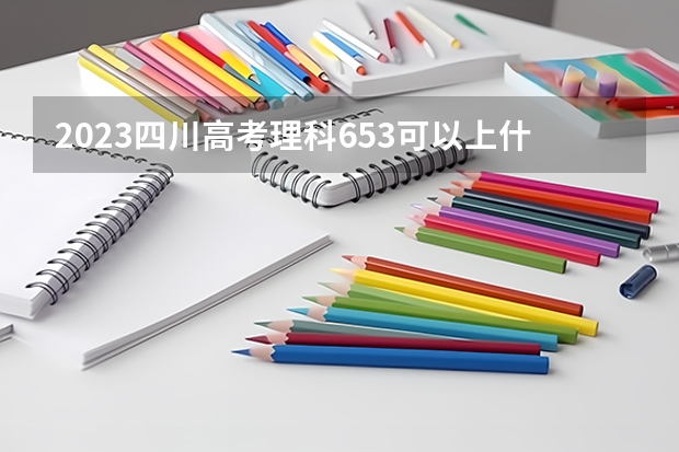 2023四川高考理科653可以上什么大学