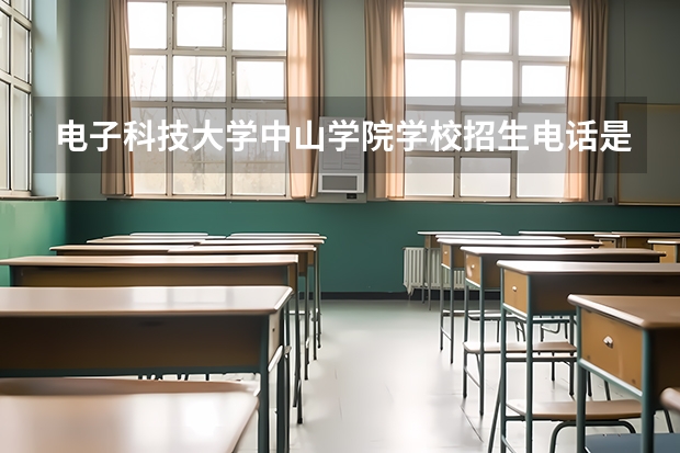 电子科技大学中山学院学校招生电话是多少