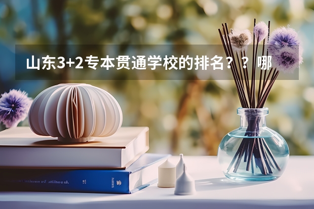 山东3+2专本贯通学校的排名？？哪个最好？？