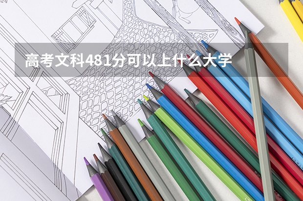 高考文科481分可以上什么大学