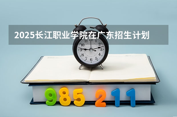 2025长江职业学院在广东招生计划（招生人数）