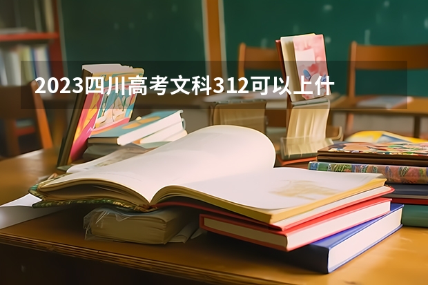 2023四川高考文科312可以上什么大学