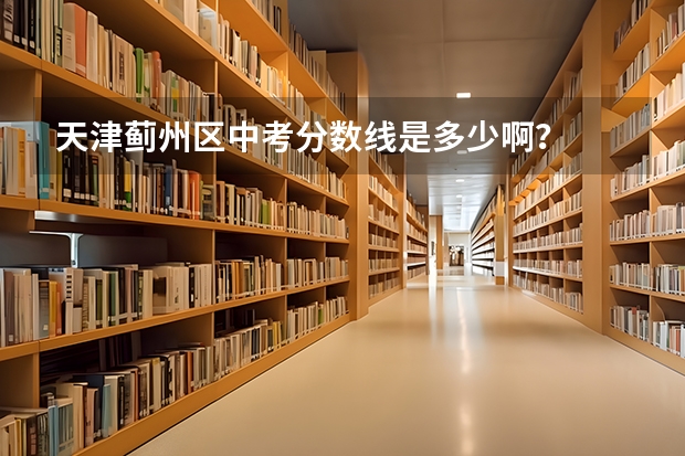 天津蓟州区中考分数线是多少啊？