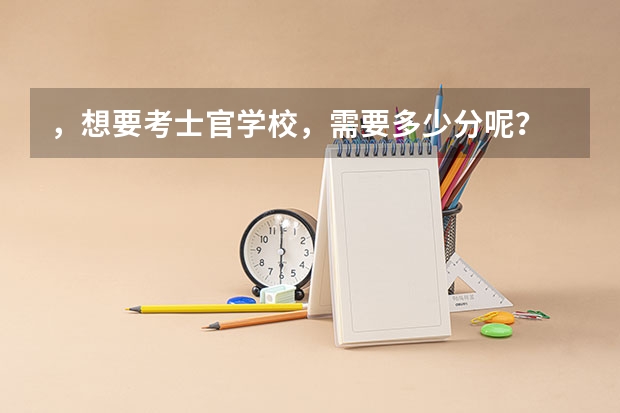 ，想要考士官学校，需要多少分呢？