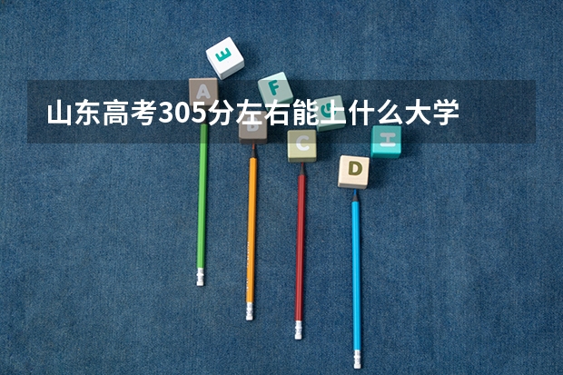 山东高考305分左右能上什么大学