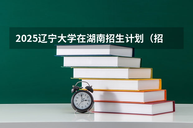 2025辽宁大学在湖南招生计划（招生人数）
