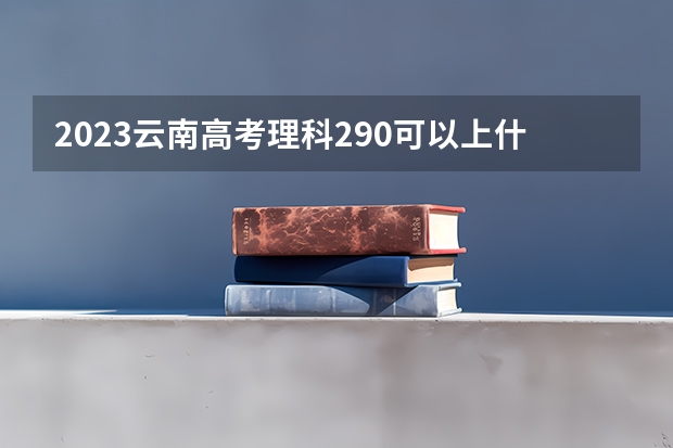 2023云南高考理科290可以上什么大学