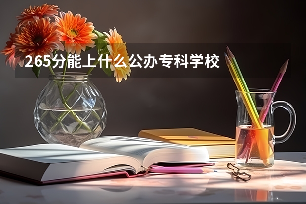 265分能上什么公办专科学校